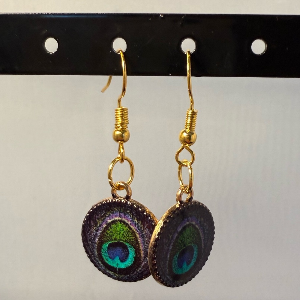 Peacock Feather Earrings